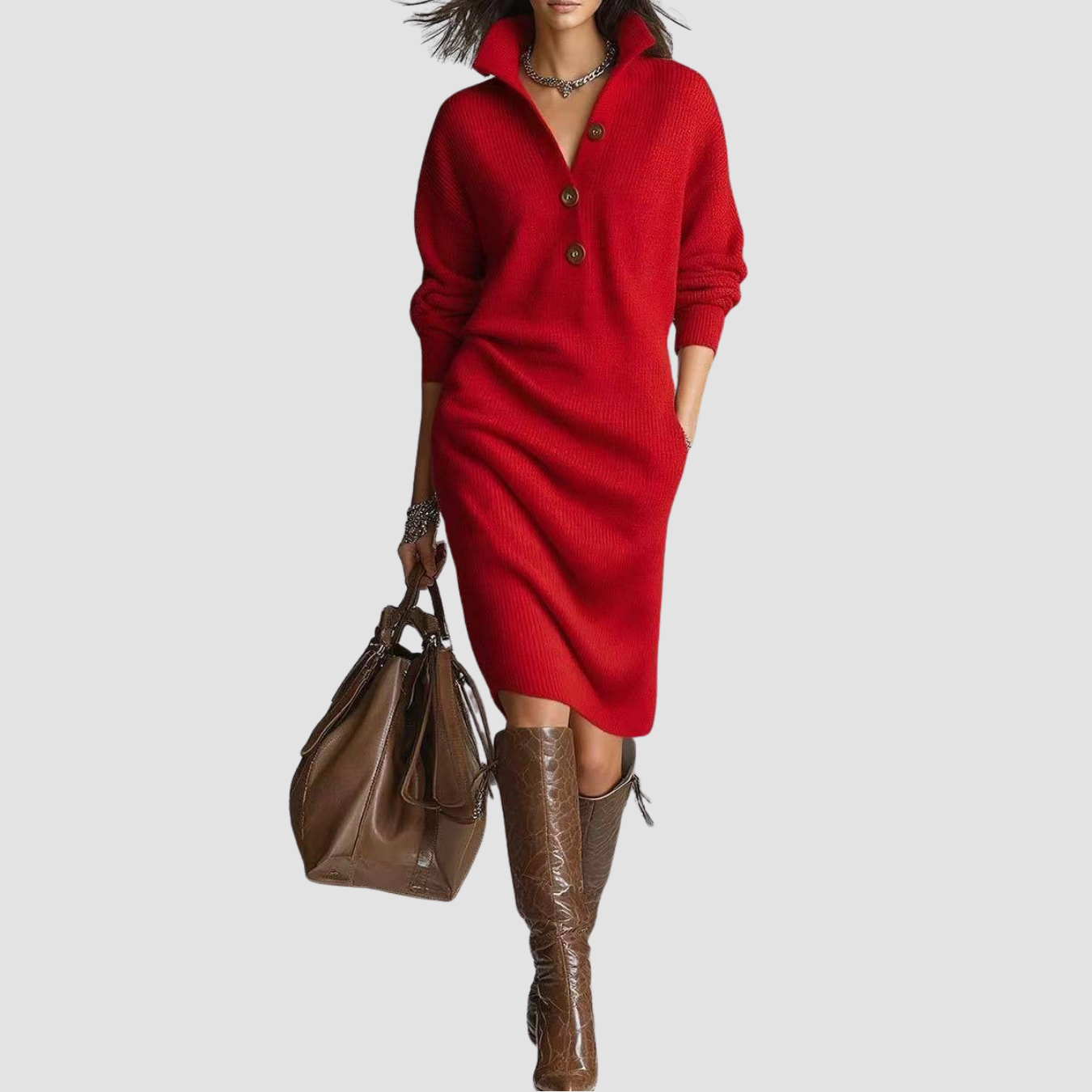 Siena | Long-sleeved Sweater Dress