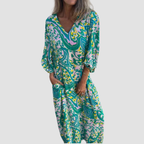 Novea | Leopard V-neck Dress