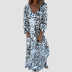 Novea | Leopard V-neck Dress