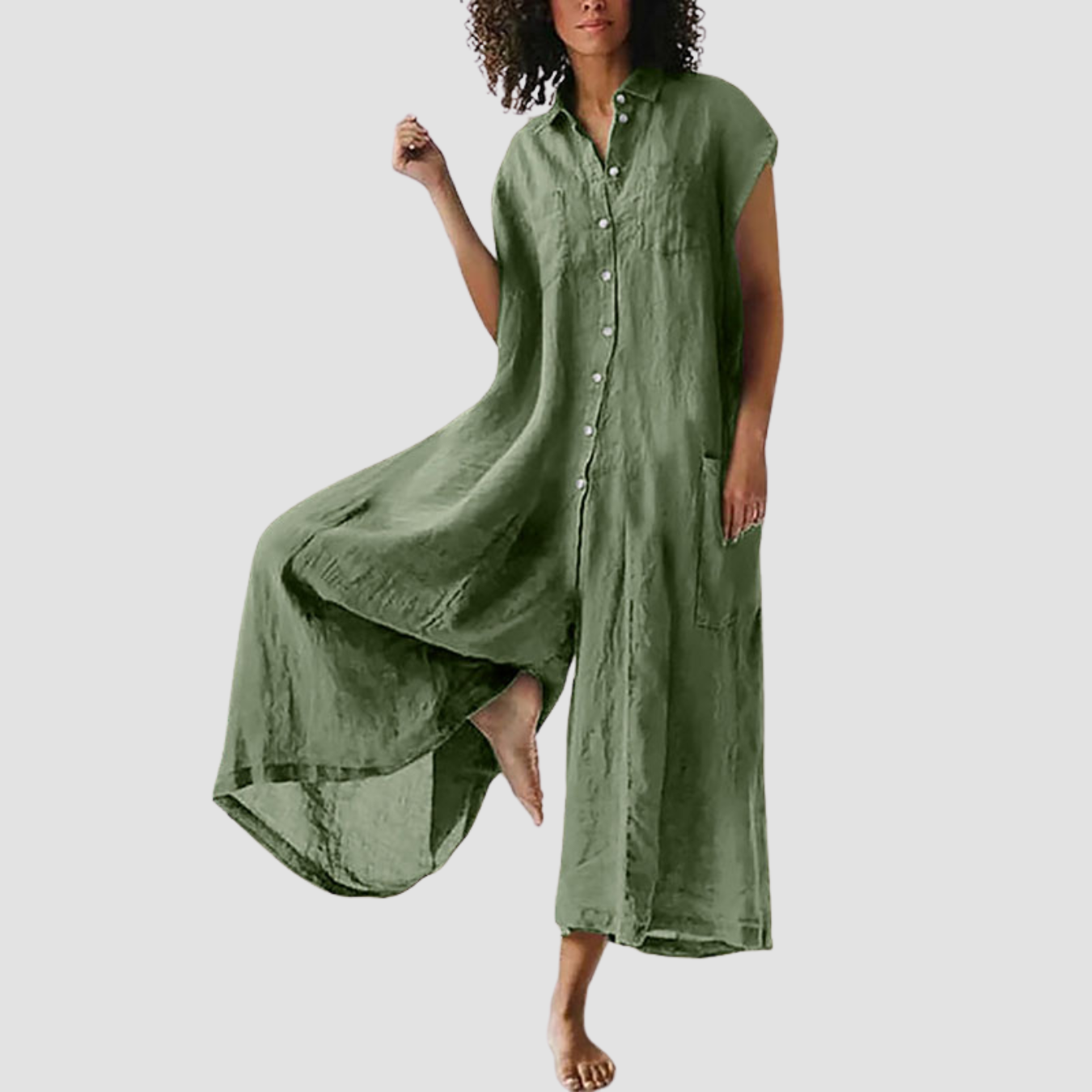 Nira | Mid-length Jumpsuit