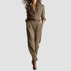 Nira | Chic Plaid Jumpsuit