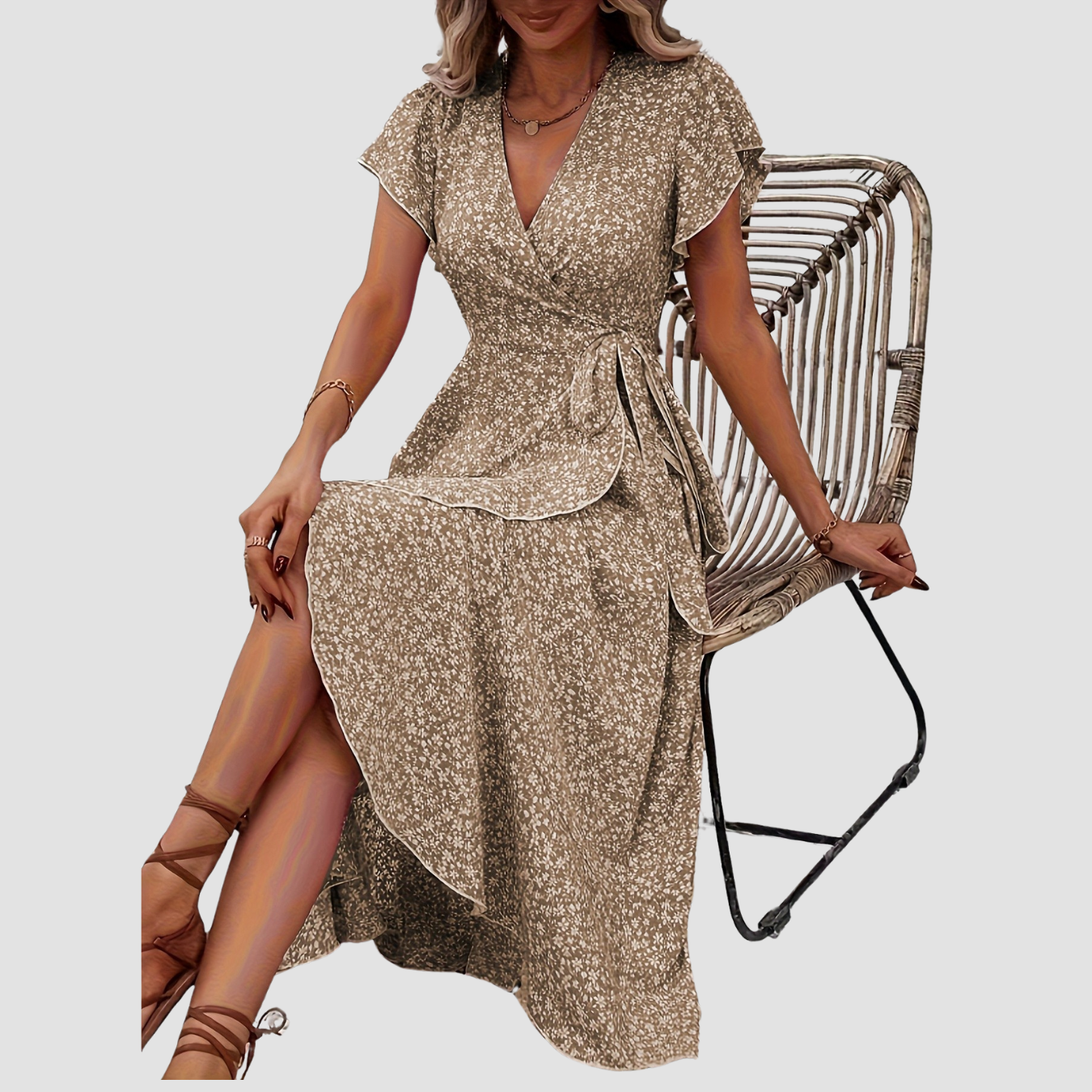 Siera | Floral Short Sleeve Dress