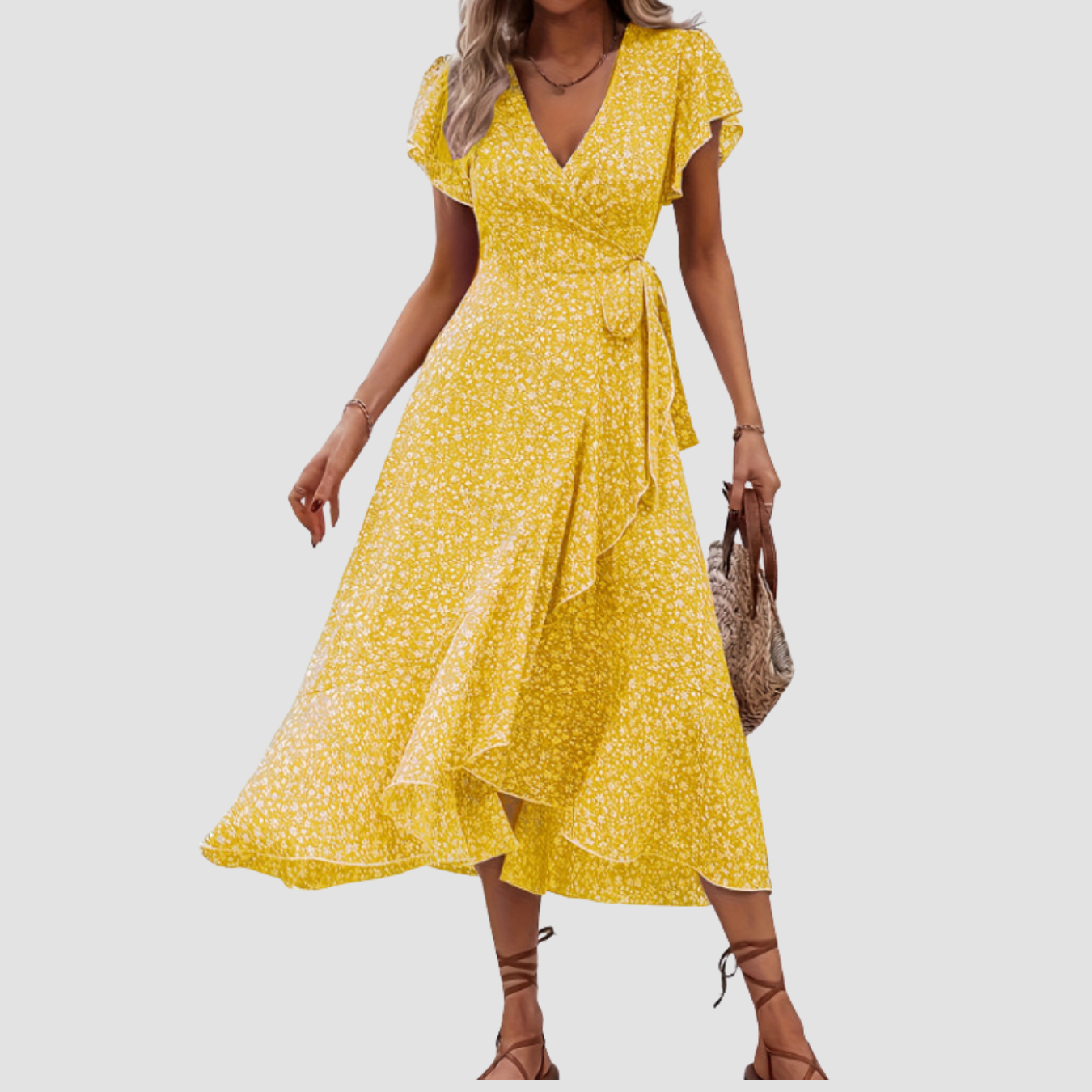 Siera | Floral Short Sleeve Dress