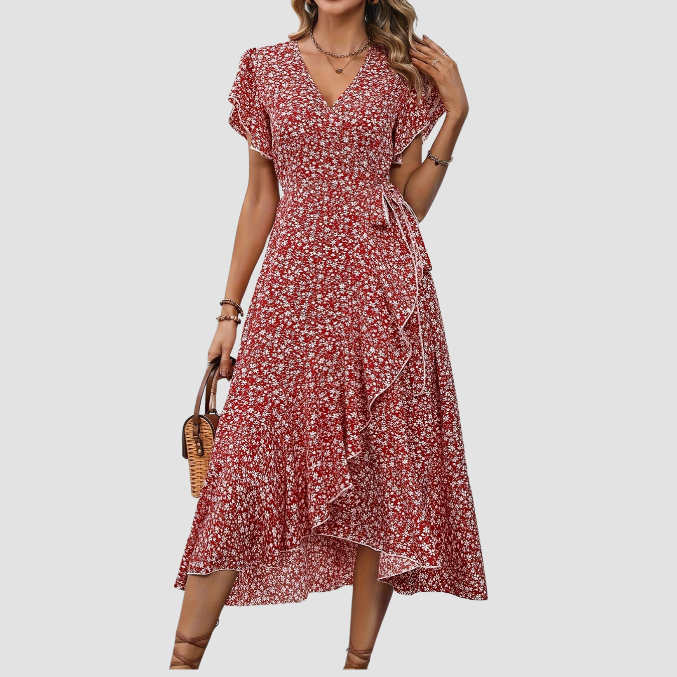 Siera | Floral Short Sleeve Dress