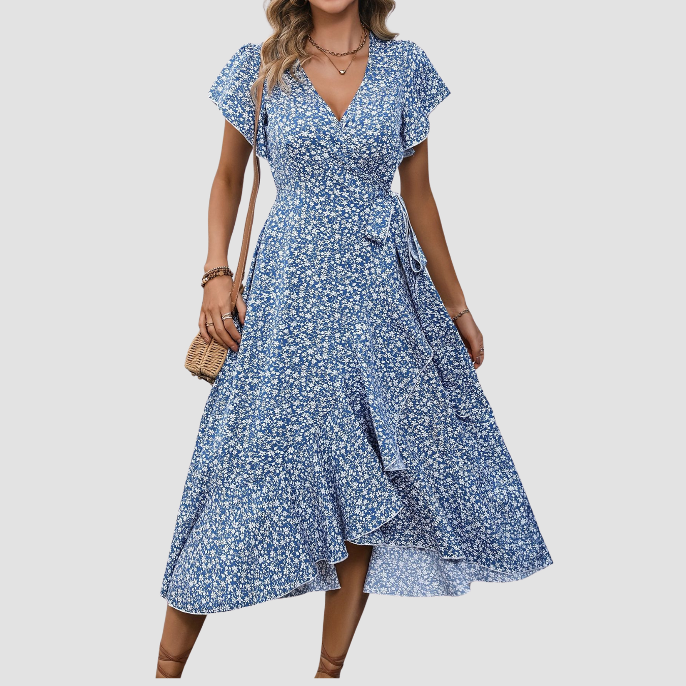 Siera | Floral Short Sleeve Dress