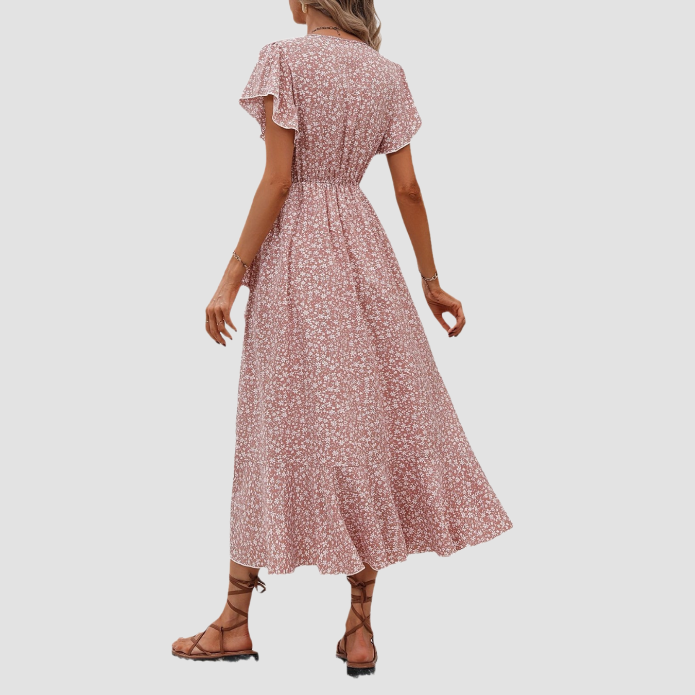 Siera | Floral Short Sleeve Dress