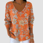 Lara | Gradient V-neck Long-sleeved