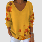 Lara | Gradient V-neck Long-sleeved