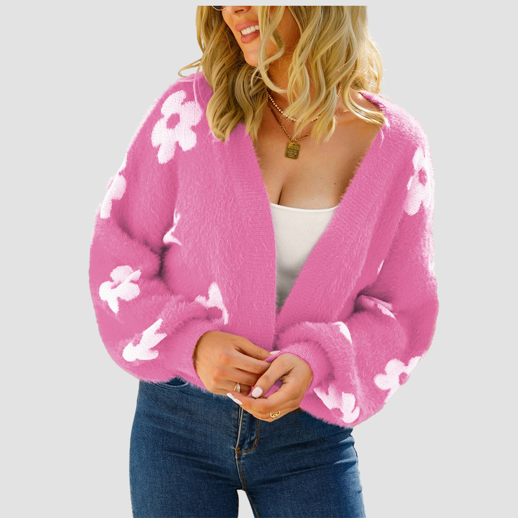 Isla | Knitted Flower Sweater