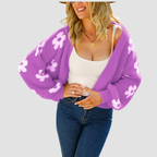 Isla | Knitted Flower Sweater