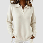 Cleo | Long Sleeve Button Sweater