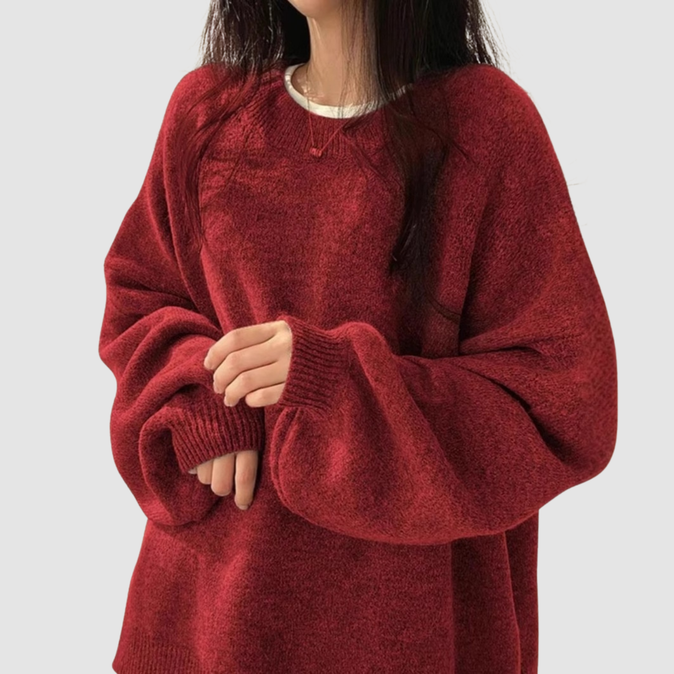 Cleo | Crew Neck Pullover Sweater