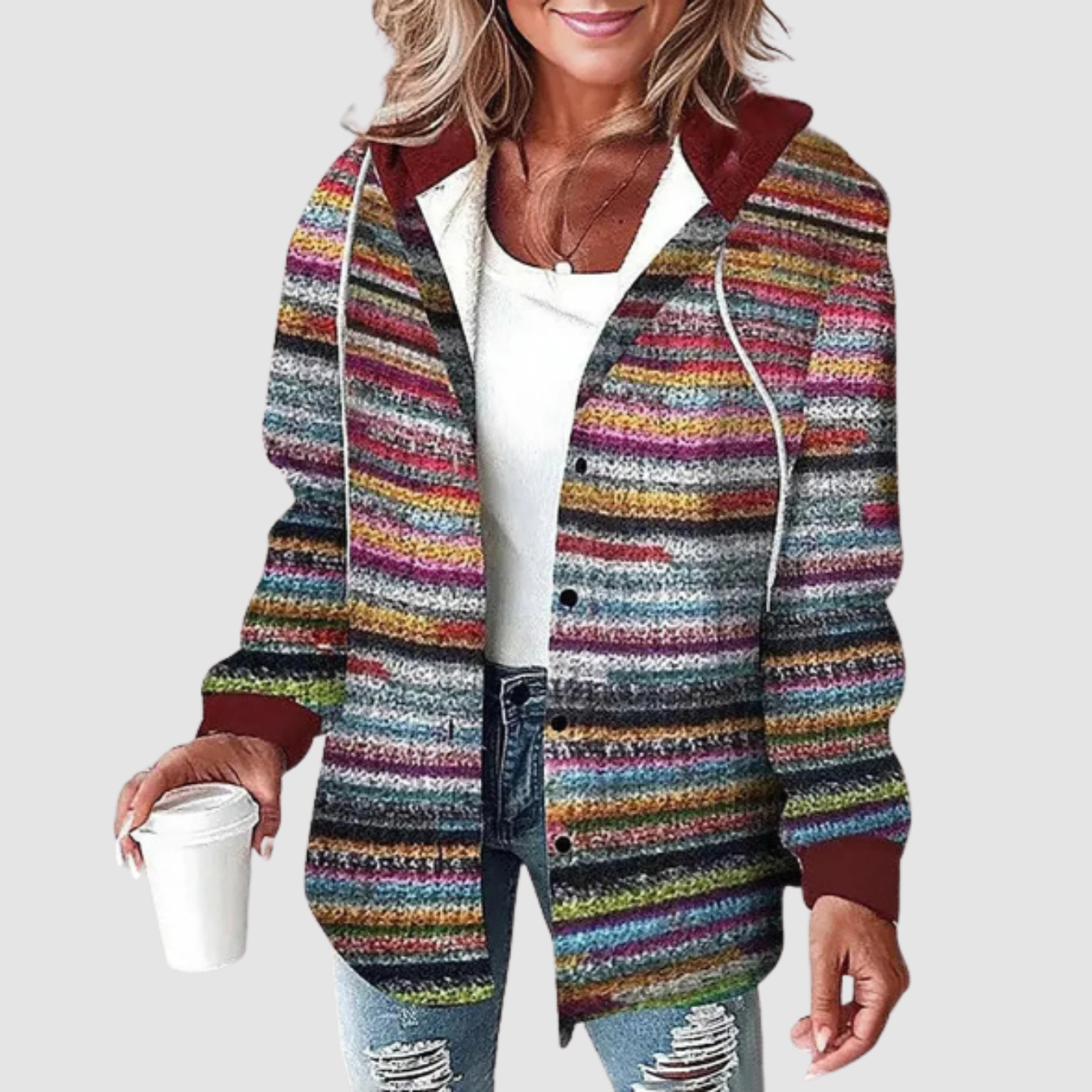 Aven | Plaid Hooded Jacket