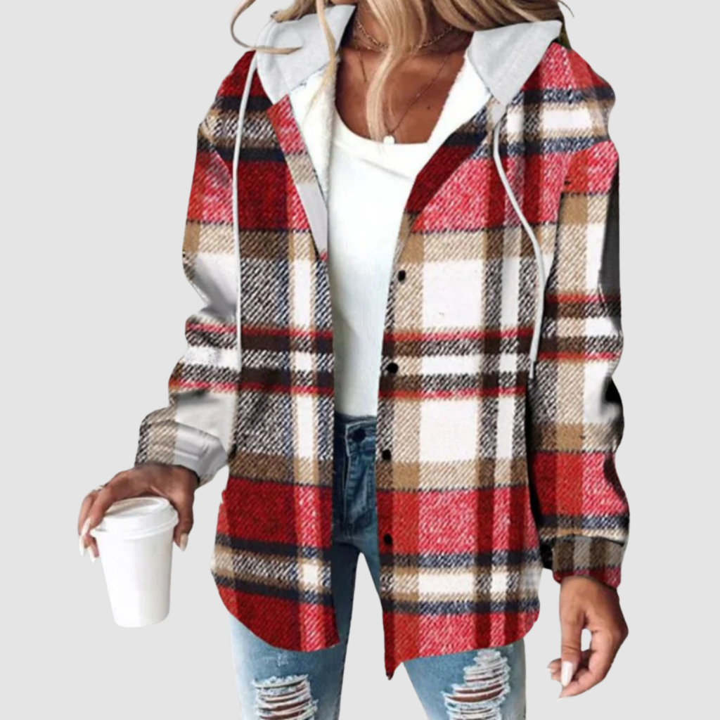 Aven | Plaid Hooded Jacket