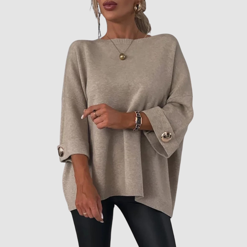 Cleo | Half Sleeve Knit Casual Top