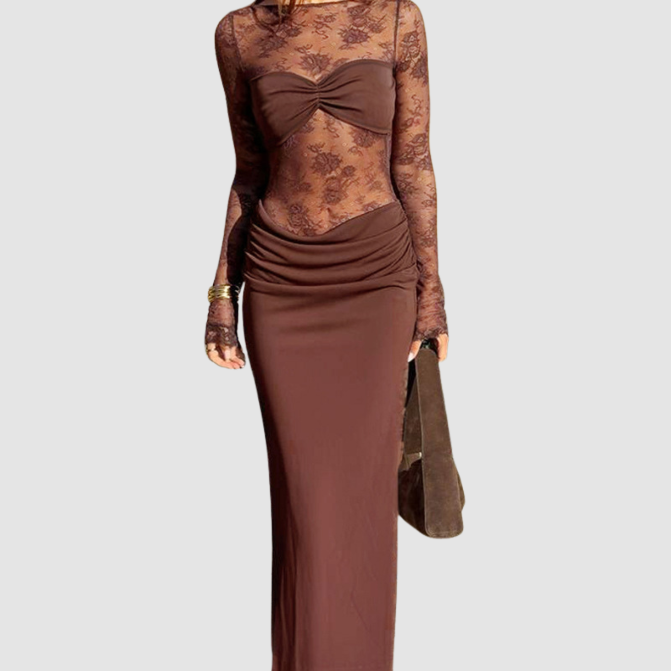 Novea | Lace Long Sleeve Dress