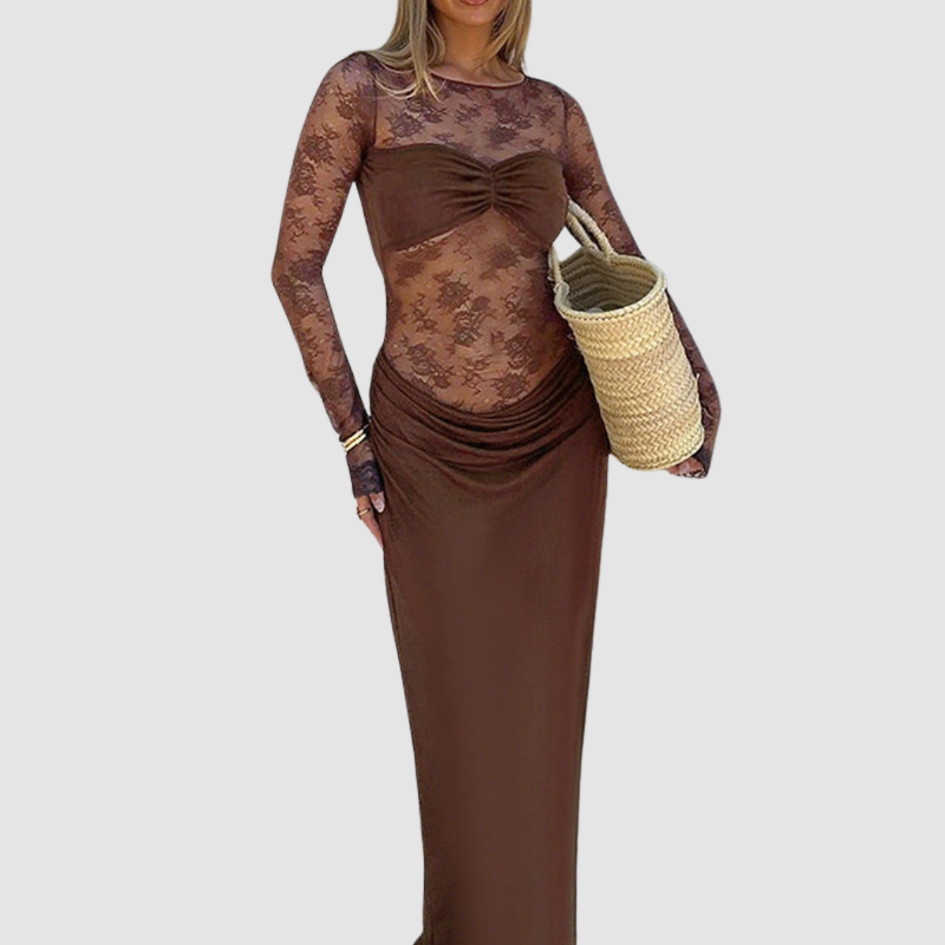 Novea | Lace Long Sleeve Dress