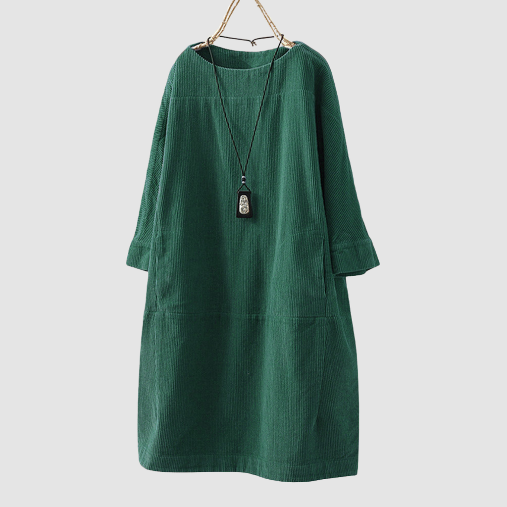 Novera | loose three-quarter sleeves dress