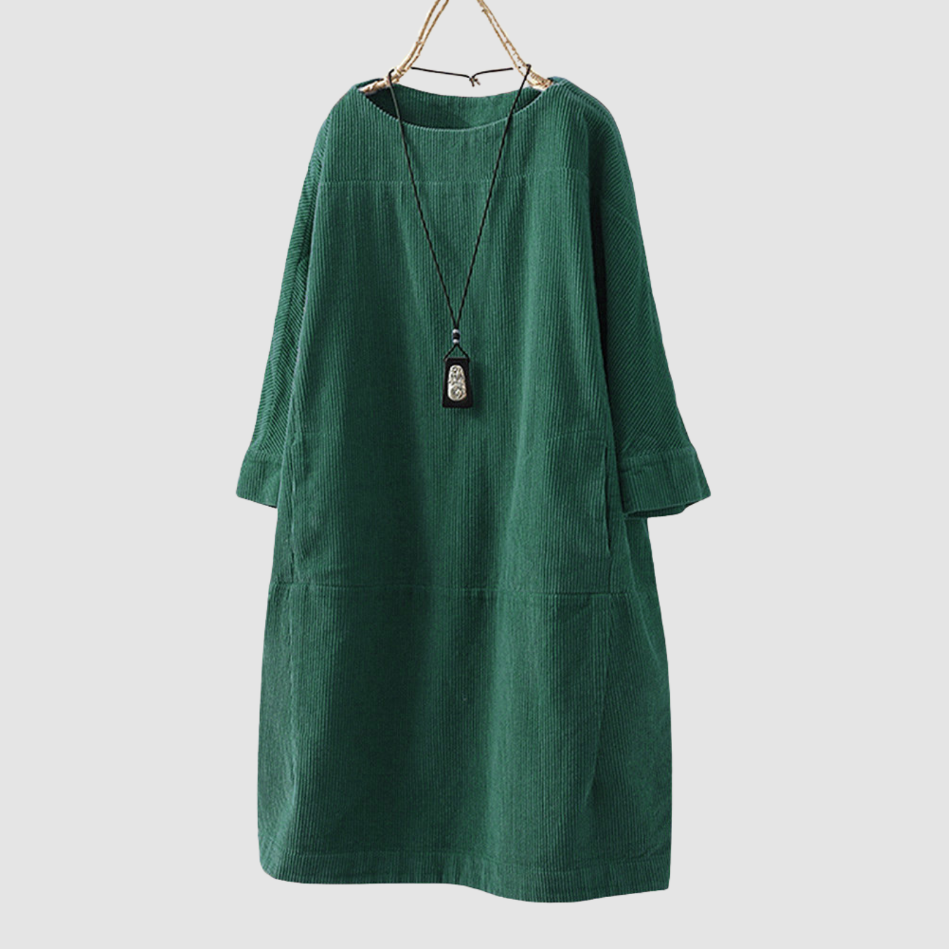 Novera | loose three-quarter sleeves dress