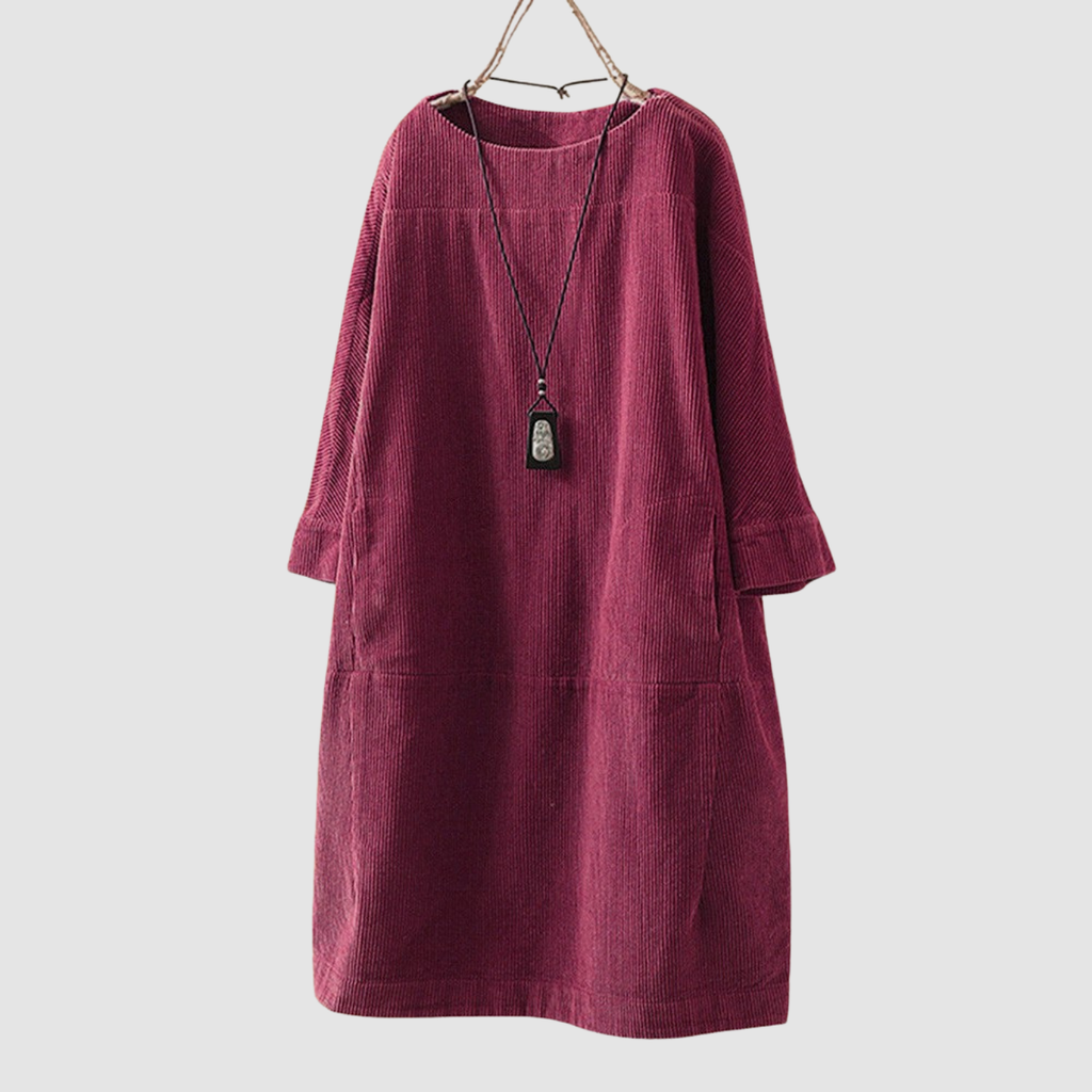 Novera | loose three-quarter sleeves dress