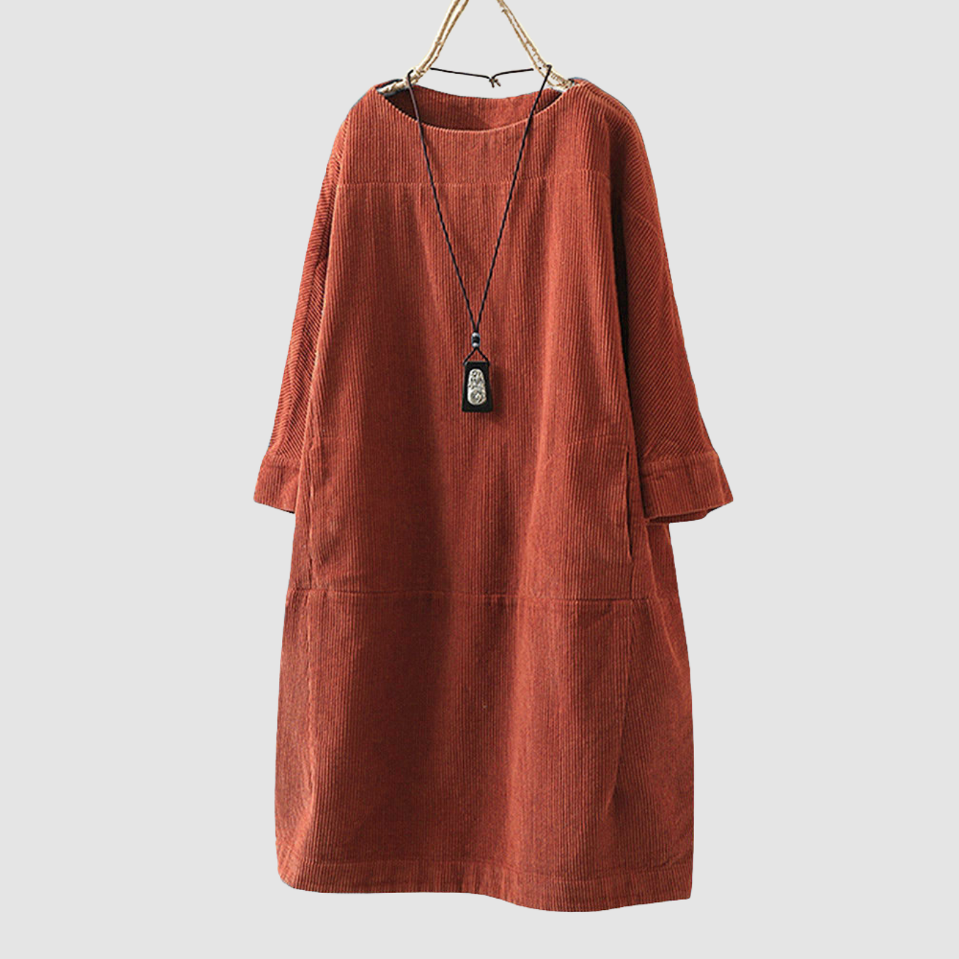 Novera | loose three-quarter sleeves dress