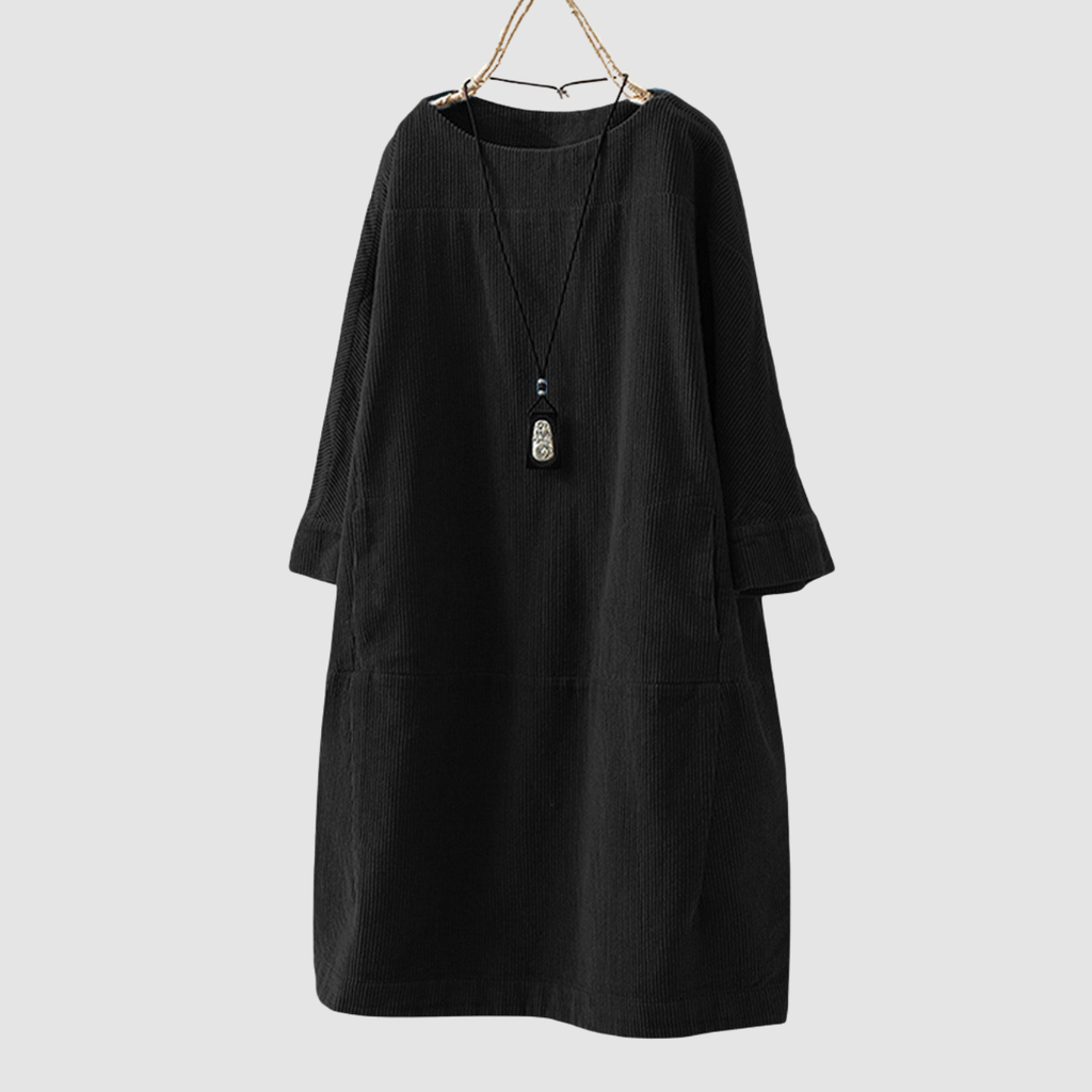 Novera | loose three-quarter sleeves dress