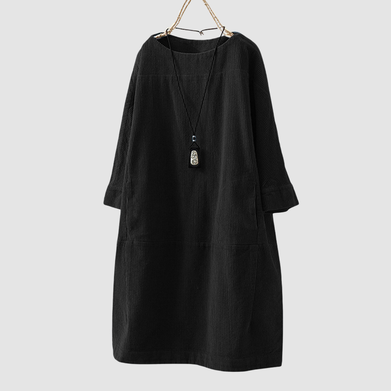 Novera | loose three-quarter sleeves dress