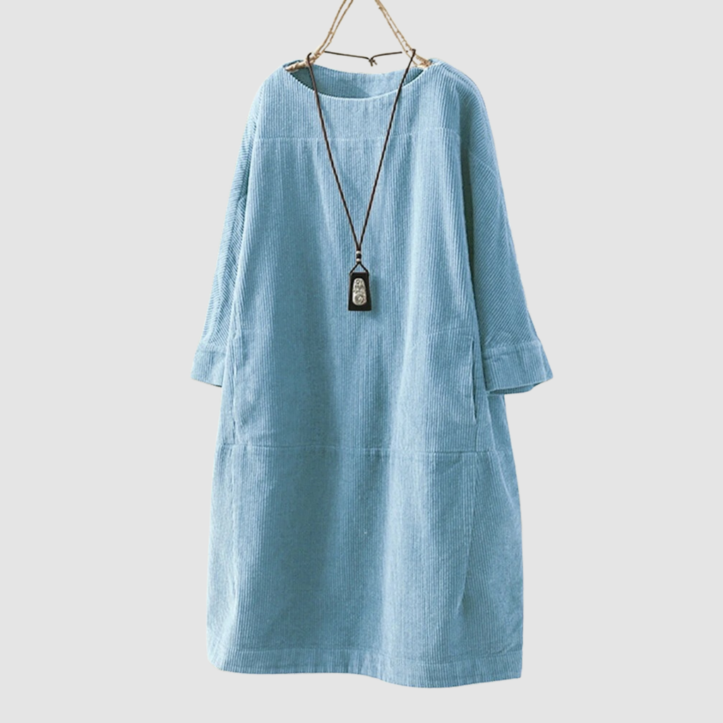 Novera | loose three-quarter sleeves dress