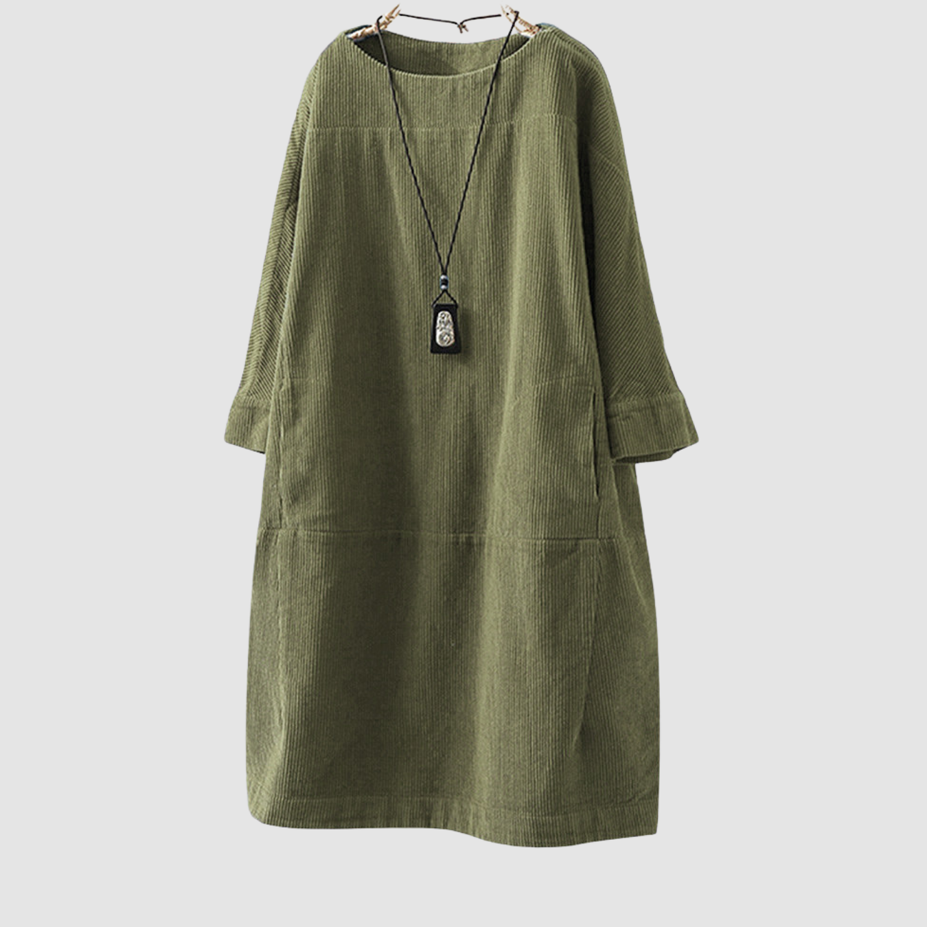 Novera | loose three-quarter sleeves dress