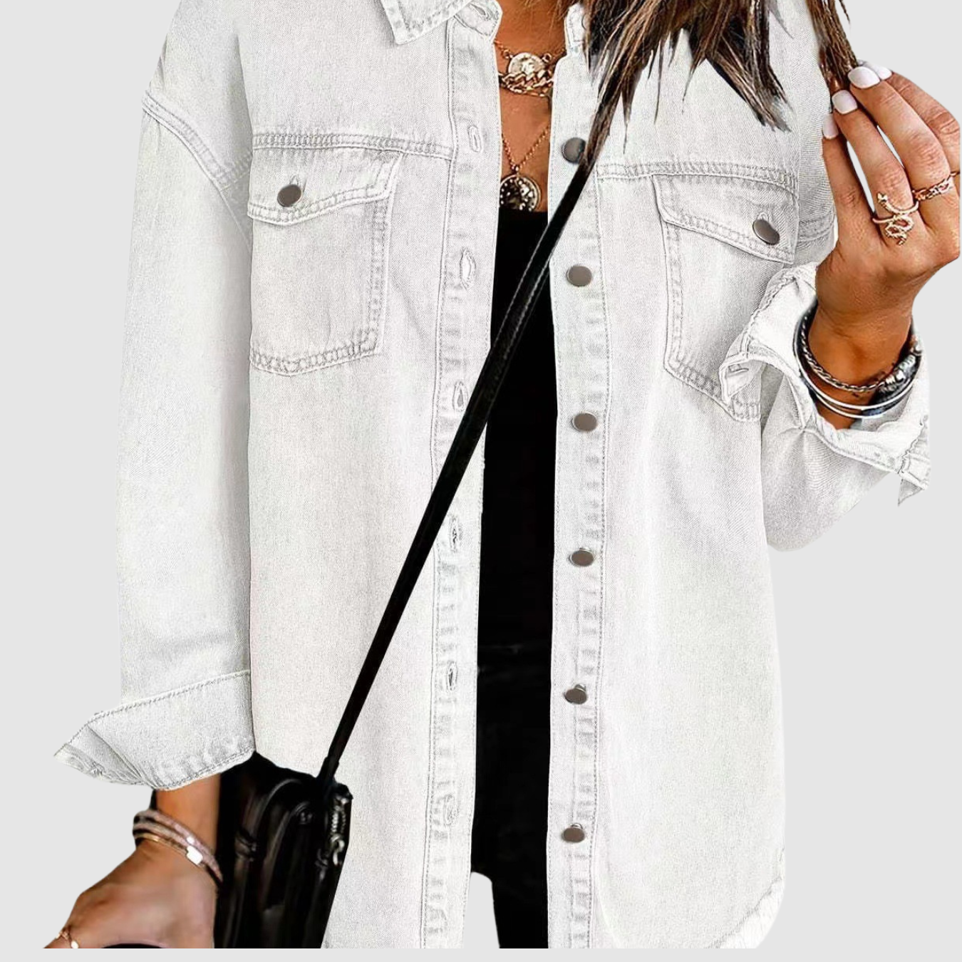 Aven | Washed Denim Coat