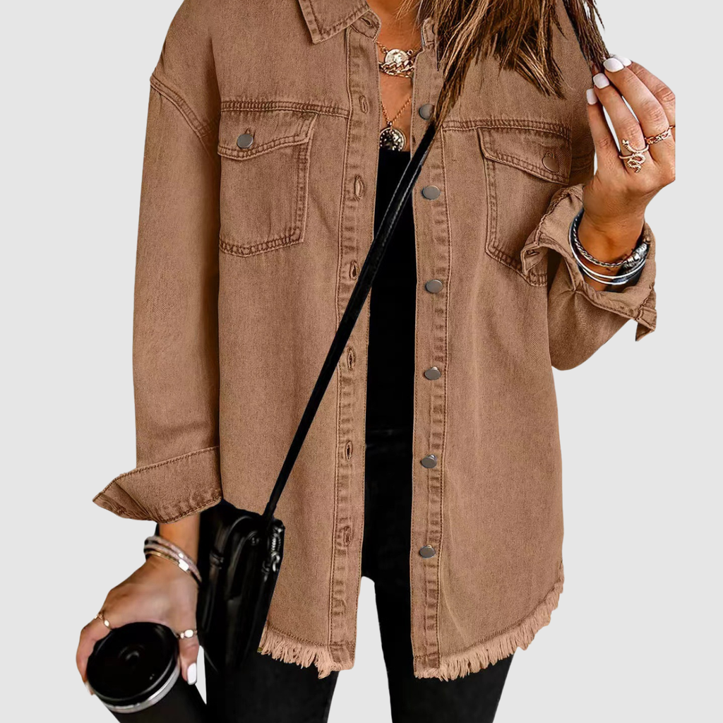 Aven | Washed Denim Coat