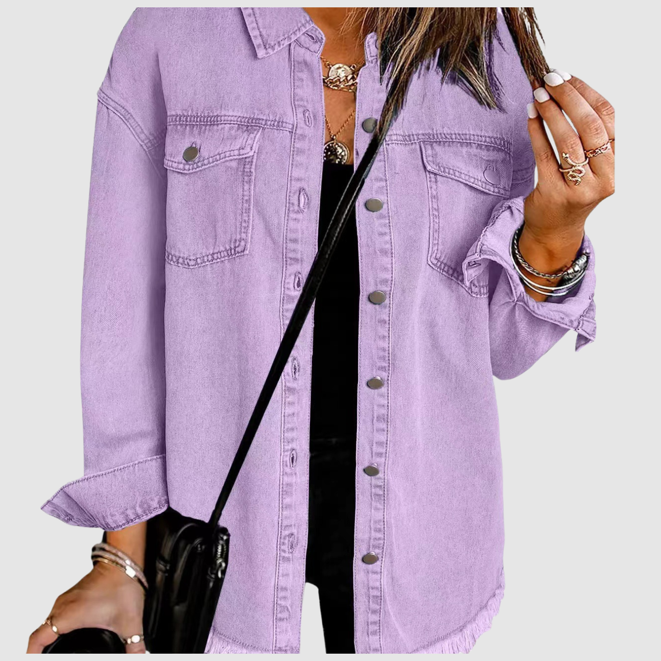 Aven | Washed Denim Coat