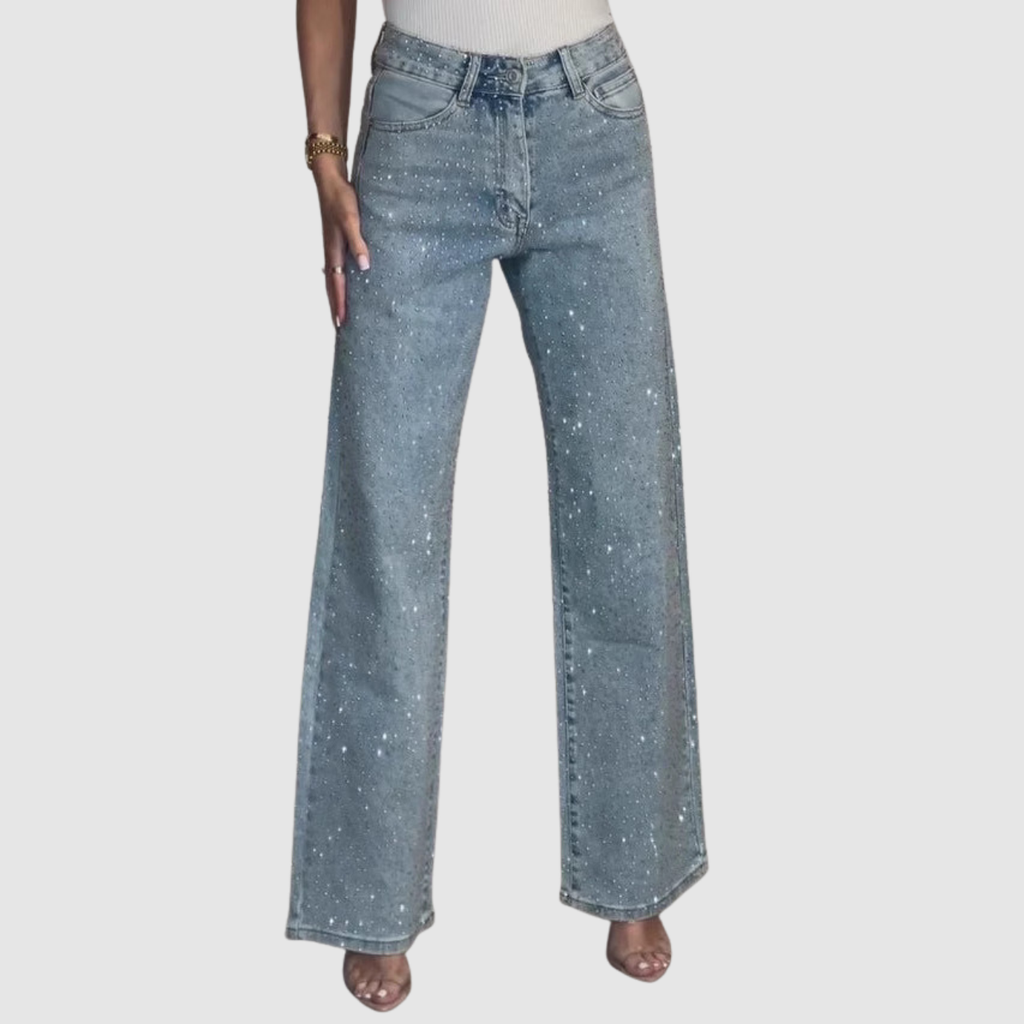 Noir | High Waist Straight Trousers