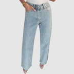 Noir | High Waist Straight Trousers