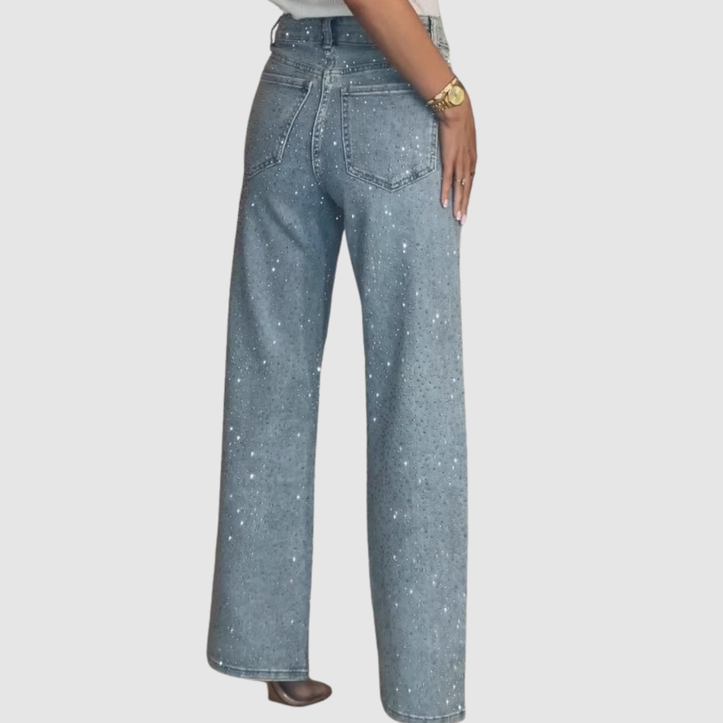 Noir | High Waist Straight Trousers