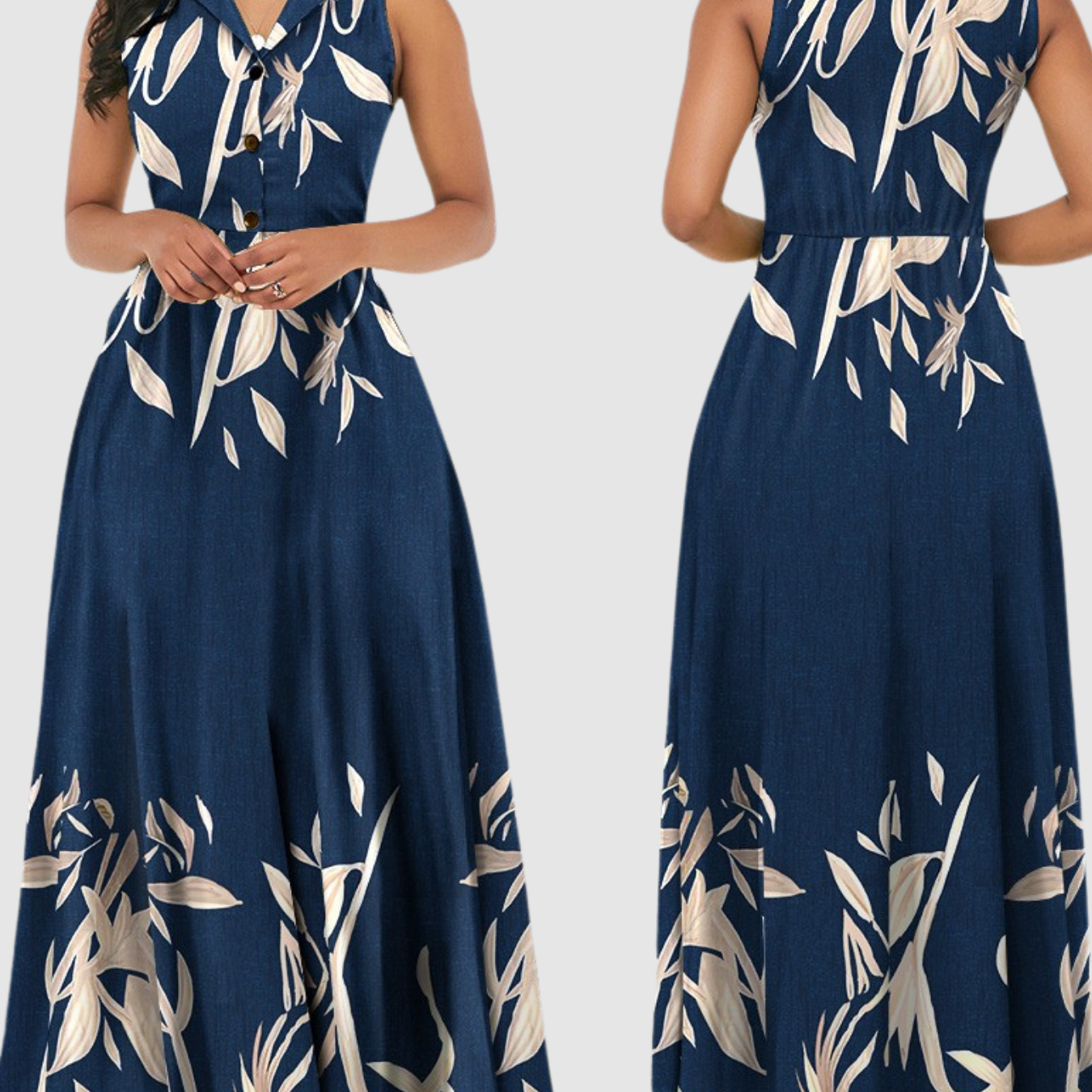 Novea | Sleeveless Long Dress