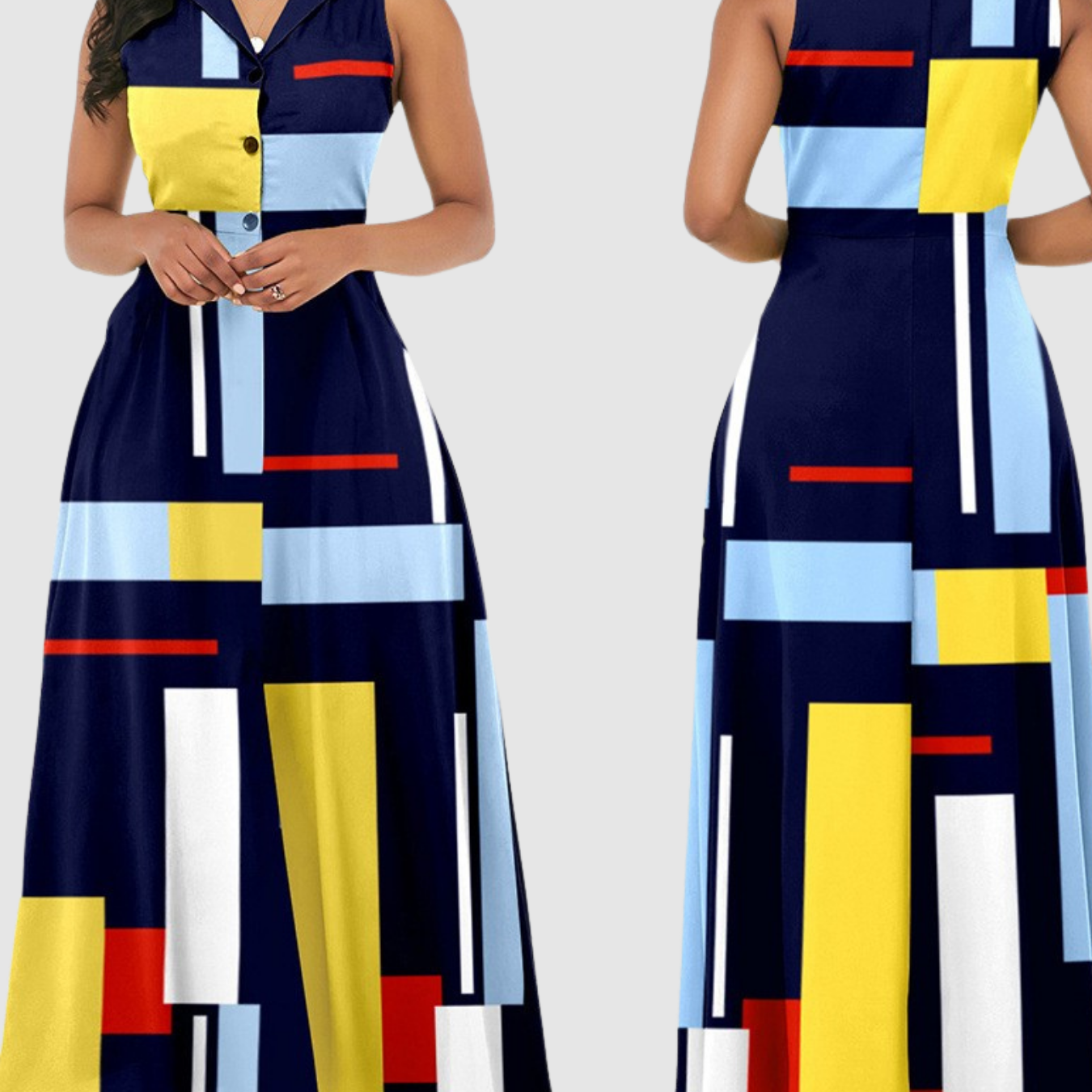 Novea | Sleeveless Long Dress