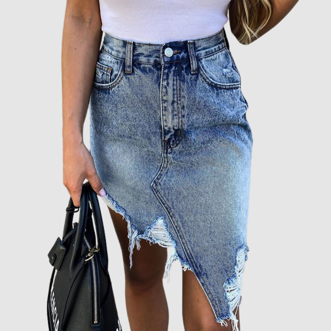 Veja | ripped denim skirt