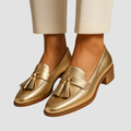 Veri | Gold Loafers