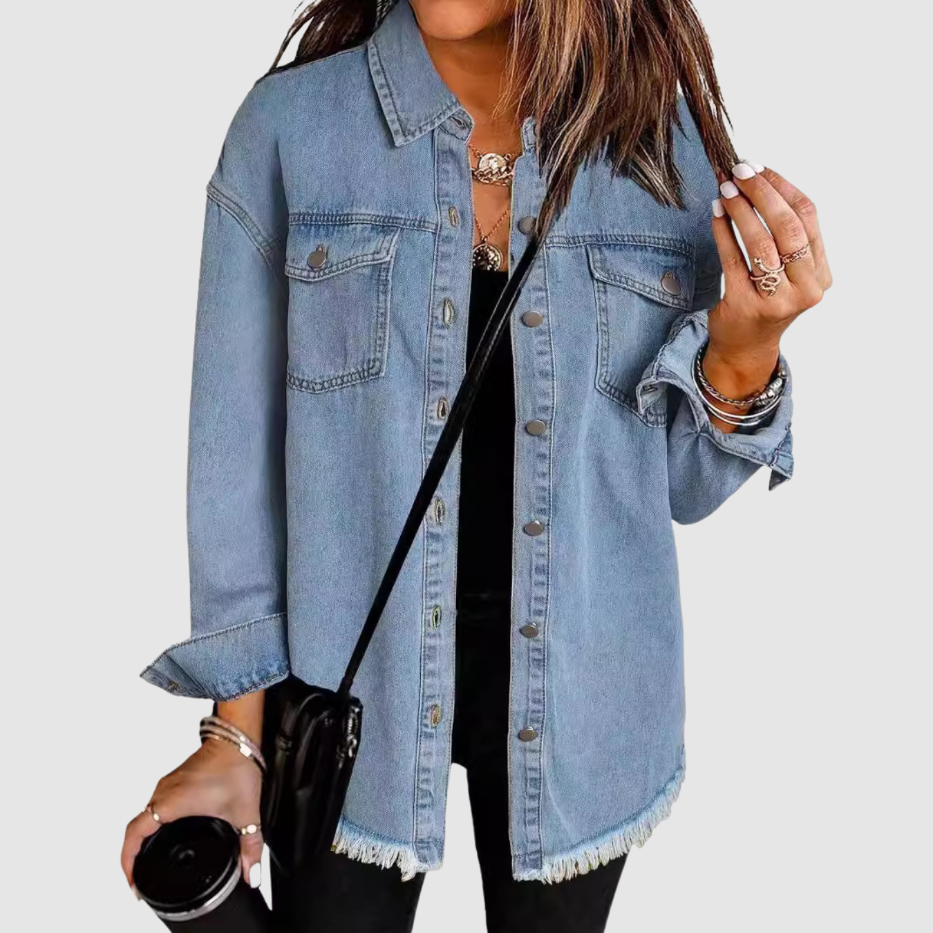 Aven | Washed Denim Coat