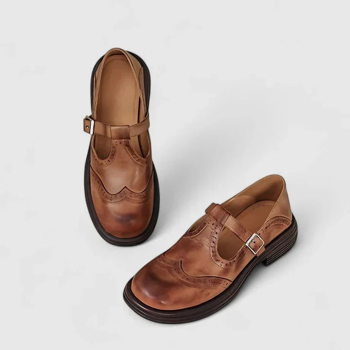 Mariela | Zapatos de Cuero con Hebilla