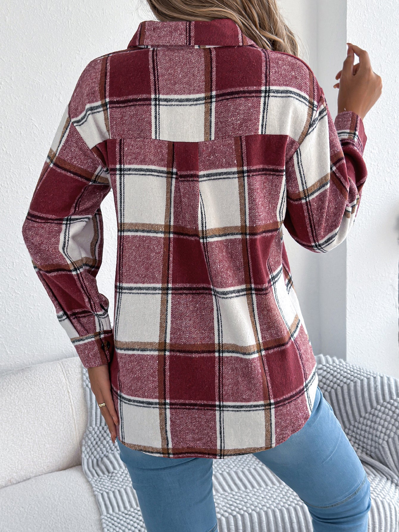 Aven | Casual Plaid blouse