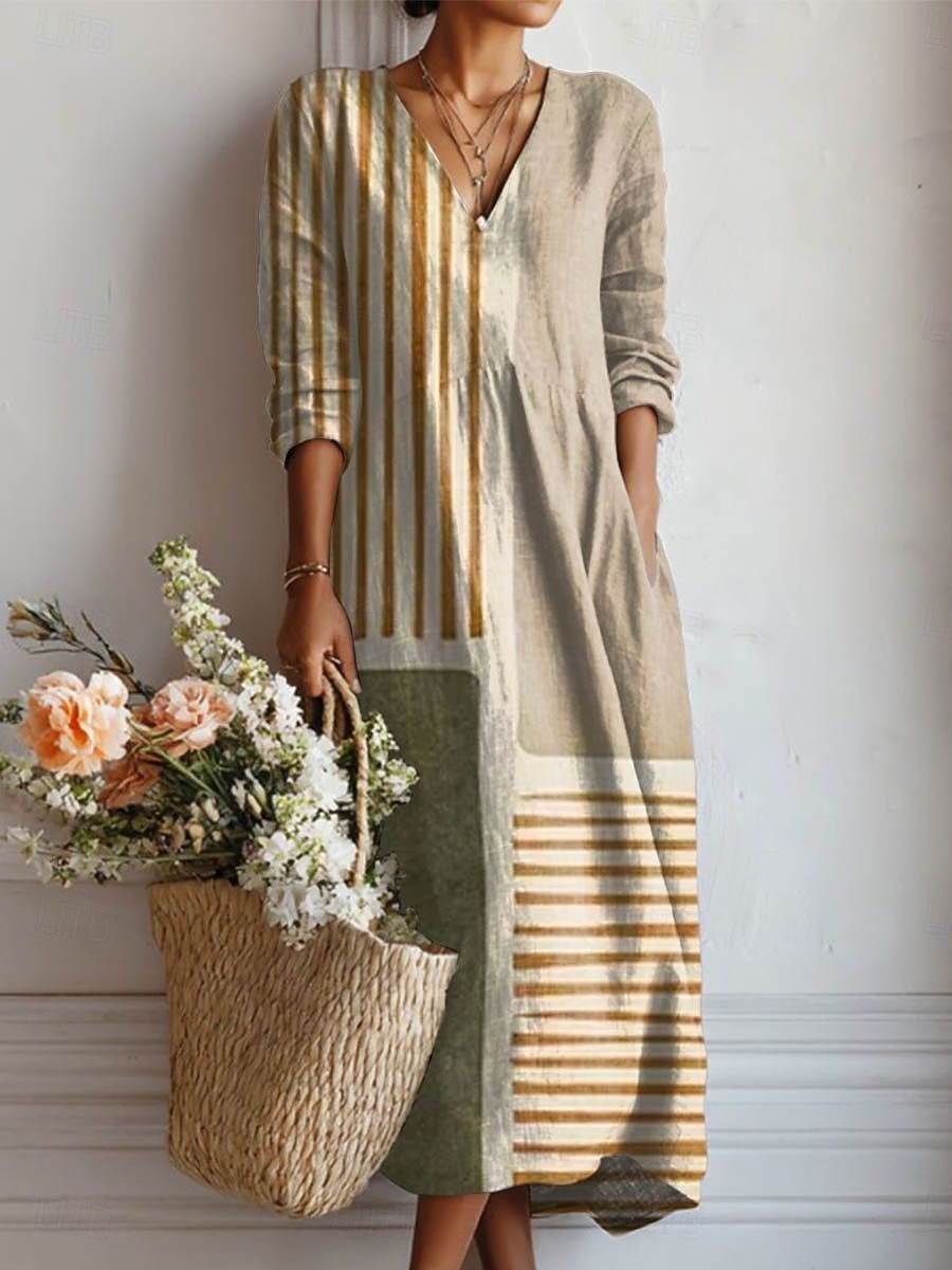 Julia | Vestido de caída suave gris
