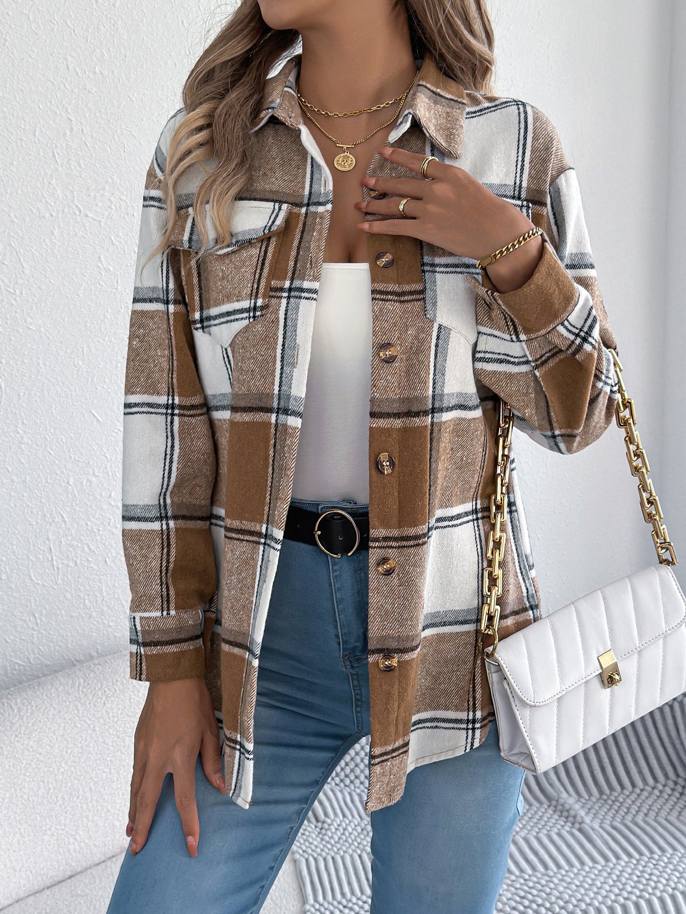 Aven | Casual Plaid blouse