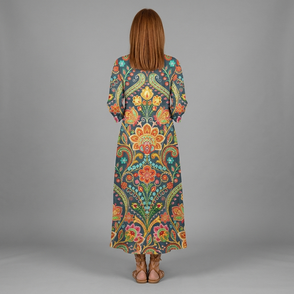 Martina dress - back view, studio model