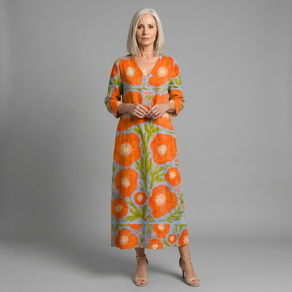 Ana dress - front view, studio model
