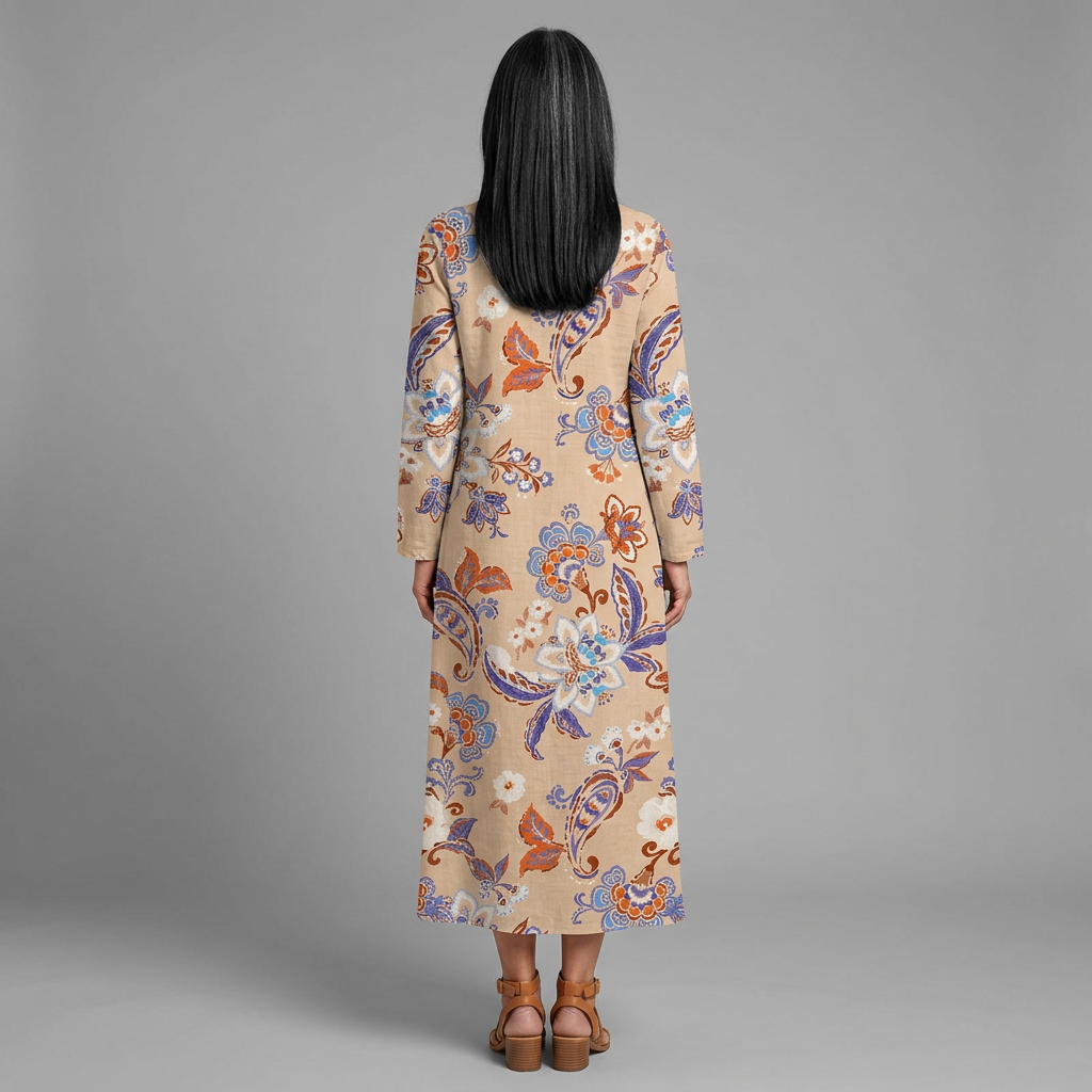 Valentina dress - back view, studio model