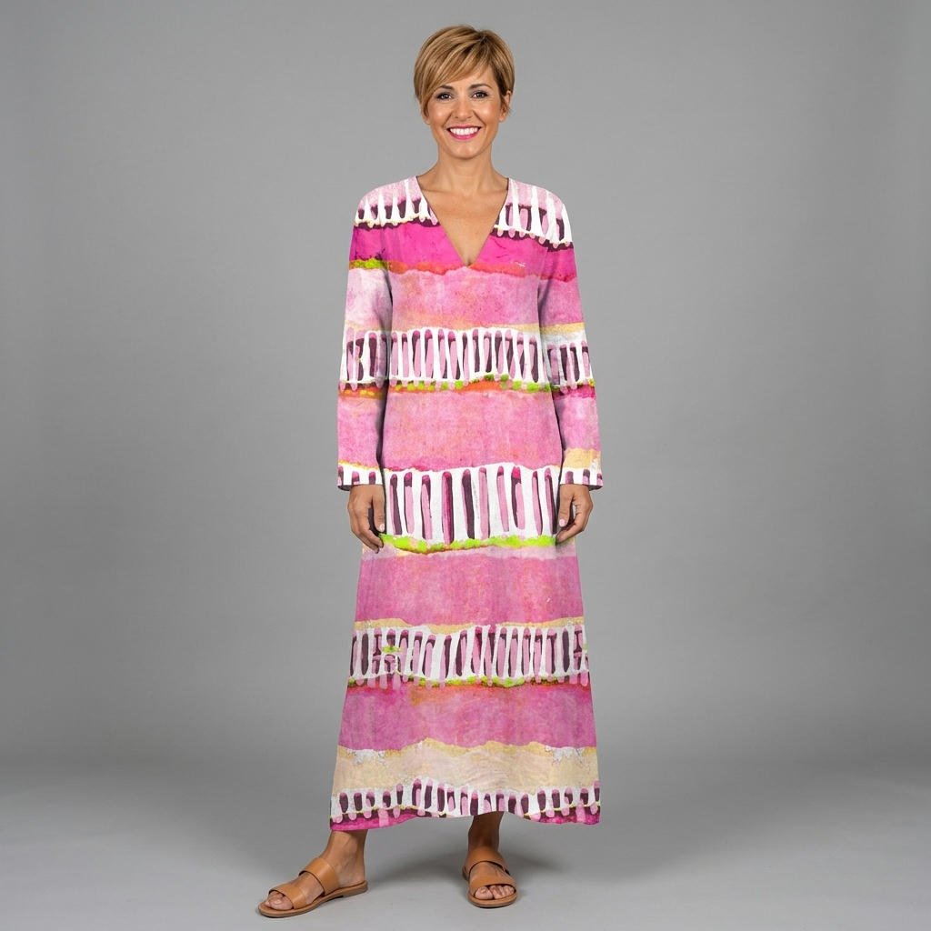 Sofía dress - front view, studio model