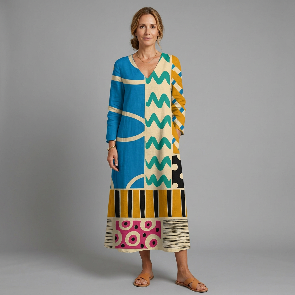 Isabel dress - front view, studio model