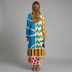 Isabel dress - back view, studio model